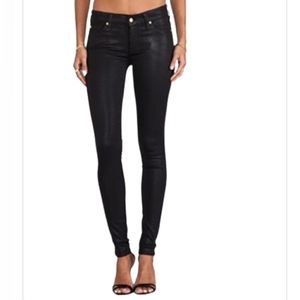 7 For All Mankind Coated Skinny Jeans